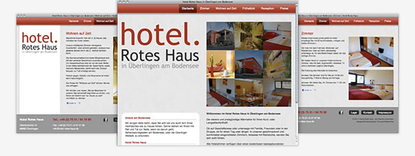 Webdesign von Hotel Rotes Haus