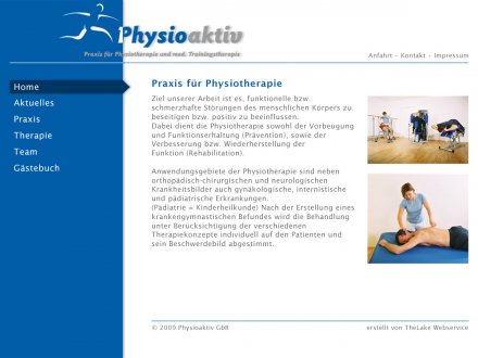 Webdesign von Physioaktiv