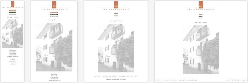 Webdesign von Haus Zita