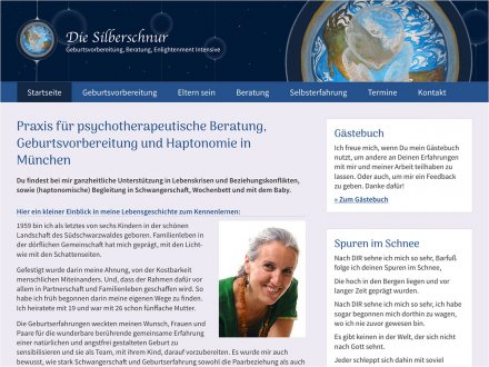 Webdesign von Die Silberschnur