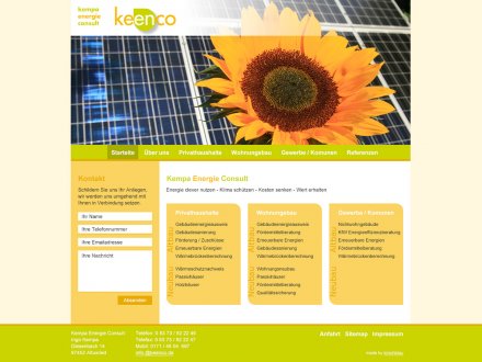 Webdesign von Keenco³