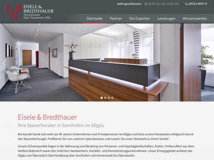 Webdesign von Eisele & Bredthauer