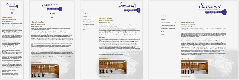 Webdesign von Sarasvati