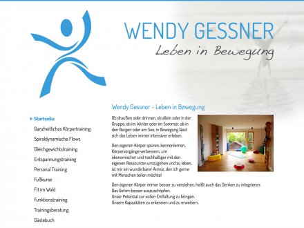 Webdesign von Wendy Gessner