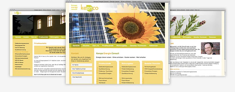 Webdesign von Keenco³