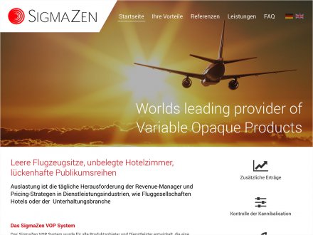 Webdesign von SigmaZen