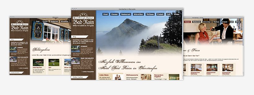 Webdesign von Hotel Bad Rain