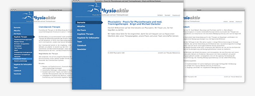 Webdesign von Physioaktiv