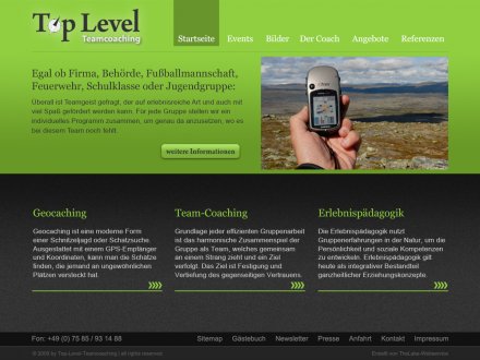 Webdesign von Top Level Teamcoaching