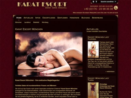 Webdesign von Begleitagentur Karat