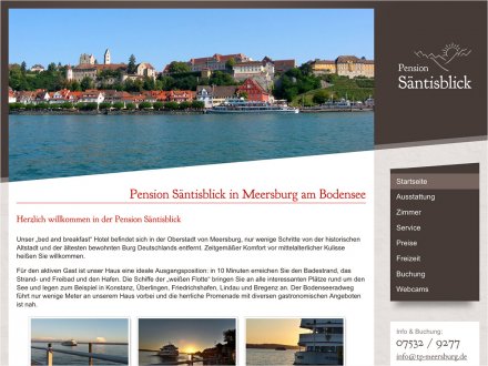 Webdesign von Pension Säntisblick