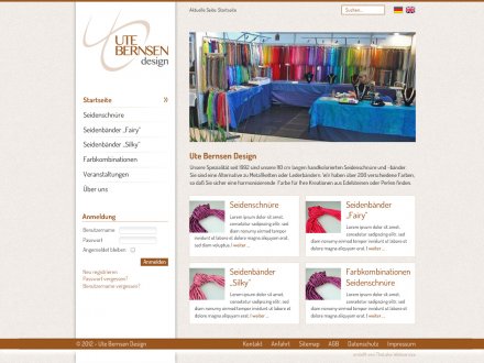 Webdesign von Ute Bernsen Design