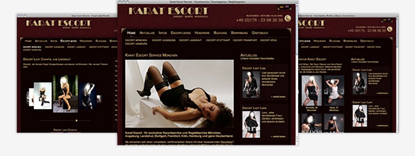 Webdesign von Begleitagentur Karat