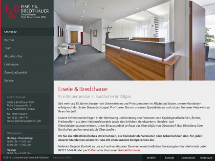 Webdesign von Eisele & Bredthauer