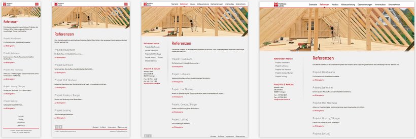 Webdesign von Holzbau Löhle