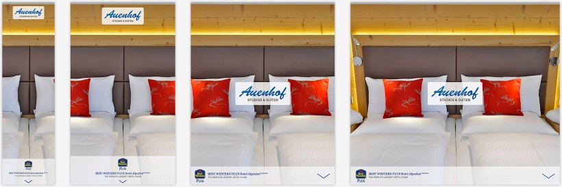 Webdesign von Auenhof Studios & Suiten
