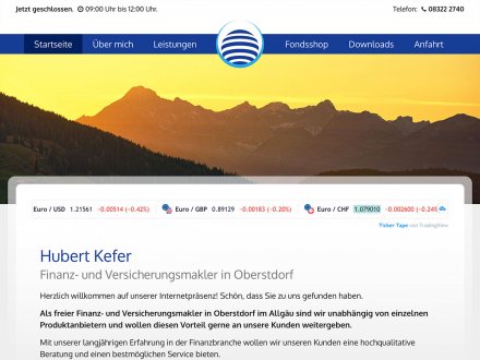 Webdesign von Hubert Kefer