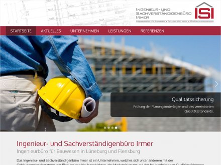 Webdesign von Ingenieurbüro Irmer