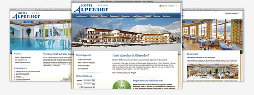 Webdesign von Hotel Alpenhof