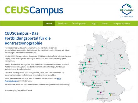 Webdesign von Ceus Campus