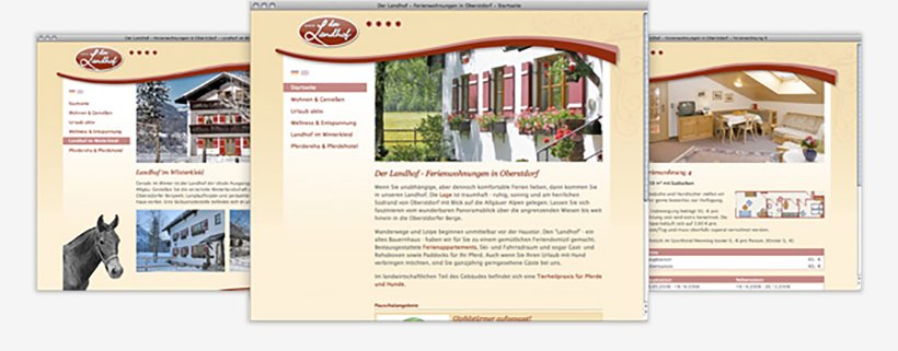 Webdesign von Der Landhof