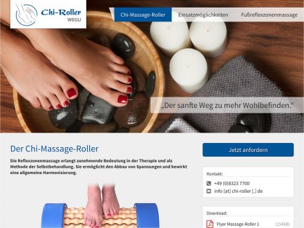 Webdesign von Der Chi-Massage-Roller