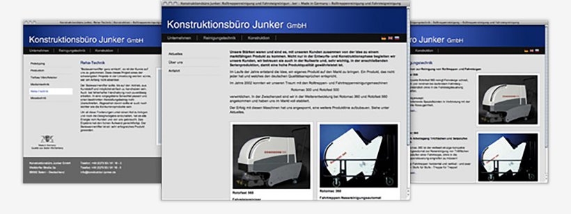 Webdesign von Konstruktionsbüro Junker