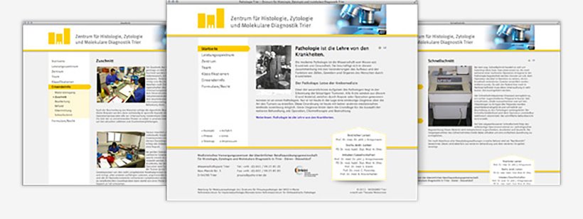 Webdesign von Pathologie Trier