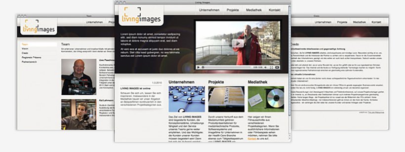 Webdesign von Living Images