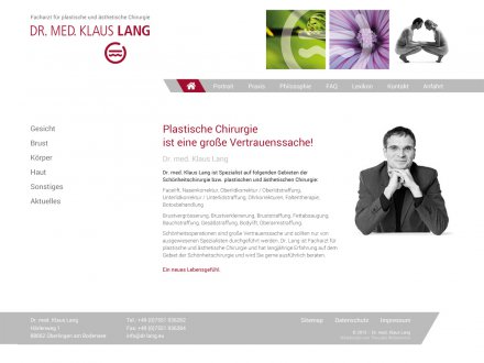 Webdesign von Dr. Lang