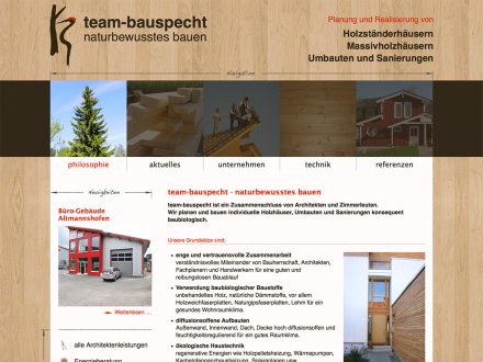 Webdesign von Team Bauspecht