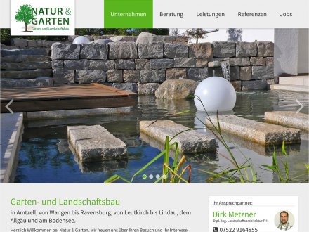 Webdesign von Natur & Garten