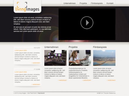 Webdesign von Living Images