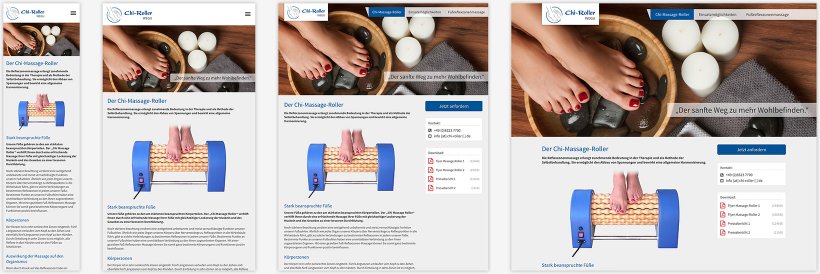 Webdesign von Der Chi-Massage-Roller