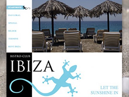 Webdesign von Bistro Club Ibiza