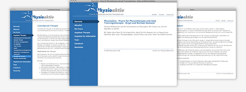 Webdesign von Physioaktiv
