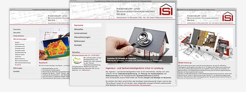 Webdesign von Ingenieurbüro Irmer