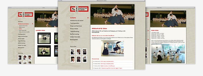 Webdesign von Aikidoschule St. Gallen
