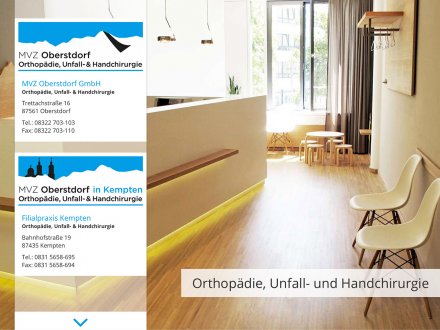 Webdesign von MVZ Oberstdorf