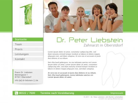 Webdesign von Dr. Peter Liebstein