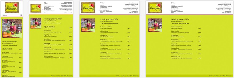 Webdesign von Gschmackeria