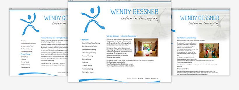 Webdesign von Wendy Gessner