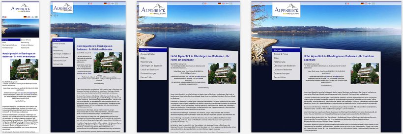 Webdesign von Hotel Alpenblick