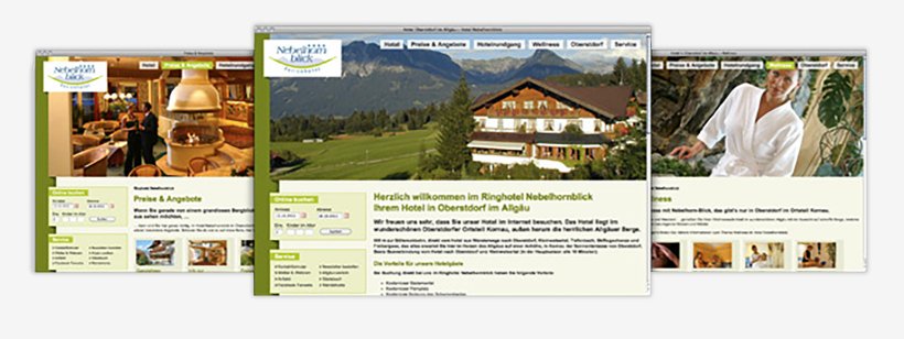 Webdesign von Hotel Nebelhornblick