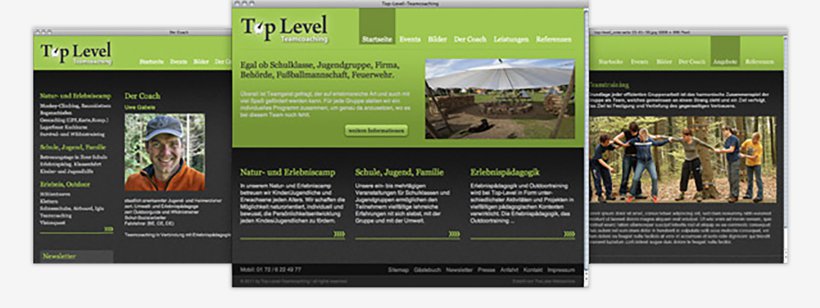 Webdesign von Top Level Teamcoaching