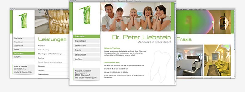 Webdesign von Dr. Peter Liebstein